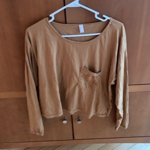 AMERICAN APPAREL cropped long sleeve